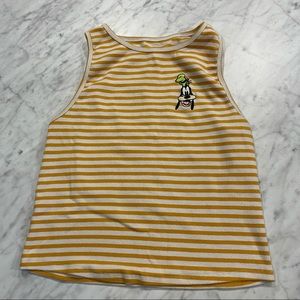 Disney Goofy Stripped Crop Top